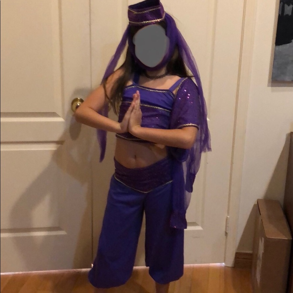 Girls purple genie costume